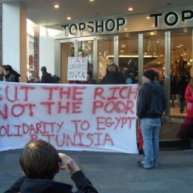 Street protest during the early days of the ‘Arab Spring’